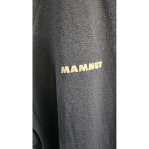 NWOT Mammut Mens Performance T-Shirt Navy Blue Heathered Raglan Short Sleeve 3XL
